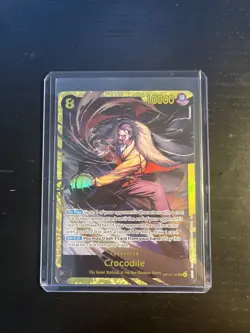 One Piece TCG Crocodile OP14-120 SEC Alt Art Azure Sea’s Seven - Image 1