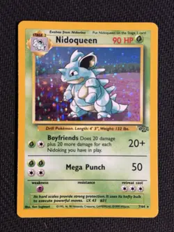 Nidoqueen 7/64 Holo Rare Jungle Pokemon Unlimited Holo NM-/LP+ - Image 1