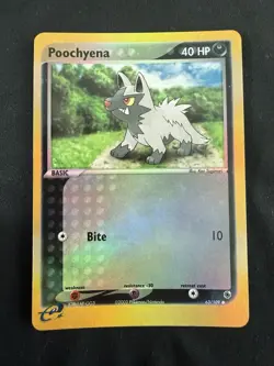 NM Poochyena Reverse Holo 63/109 Ruby and Sapphire Pokemon Card - Image 1