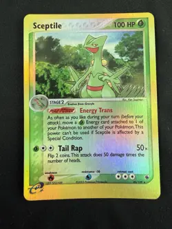 Pokemon Sceptile Reverse Holo Card Ruby and Sapphire 20/109 - Image 1