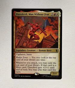 MTG Marvel Super Heroes Daredevil, Man Without Fear 0213 Rare RW (2026) - Image 1