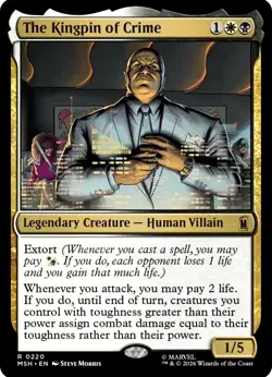 X 1 The Kingpin of Crime NM-M Marvel Super Heroes MSH 220 MTG Magic - Image 1