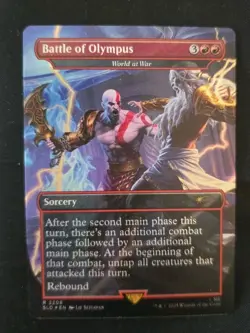 MTG Battle Of Olympus - World at War (Foil) Secret Lair x God of War 2208 NM - Image 1