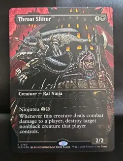 MTG Throat Slitter Foil TMNT Secret Lair Kevin Eastman Colors NM 2360 Magic - Image 1