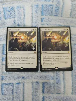 X2 MTG THB Shatter the Sky 037/254 Theros Magic (1) Planeswalker Stamp (1) Reg - Image 1