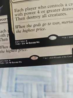 X2 MTG THB Shatter the Sky 037/254 Theros Magic (1) Planeswalker Stamp (1) Reg - Image 3