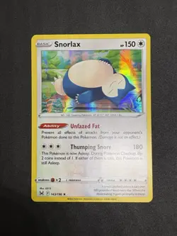 POKEMON TCG - SNORLAX HOLO - LOST ORIGIN - 143/196 - NM - Image 1