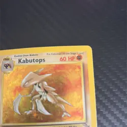 Pokemon Kabutops 9/62 Fossil Holo Rare - MP - Image 4