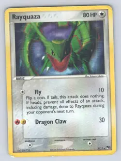 Rayquaza (2006) 003/017 Holo Rare Blister Exclusives Pokemon Damaged - Image 1