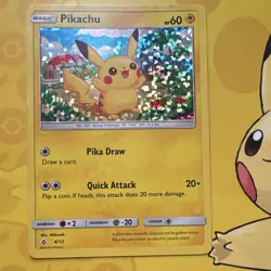 The Pokemon Company Pikachu 60 HP 004/012 McDonald's 2018 Holo Promo English - Image 1