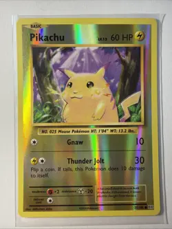 Pikachu 35/108 XY Evolutions Pokemon Reverse Holo Near Mint - Image 1