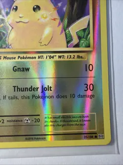Pikachu 35/108 XY Evolutions Pokemon Reverse Holo Near Mint - Image 4