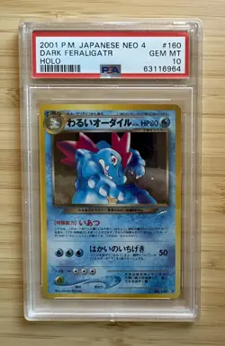 Pokemon Dark Feraligatr Neo 4/Destiny Japanese Holo #160 PSA 10 Gem Mint - Image 1
