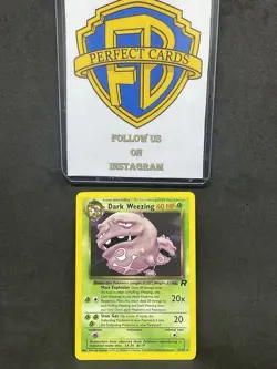 POKEMON ROCKET UNLIMITED DARK WEEZING NONHOLO 31/82 NM ENG - Image 1