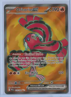 Oricorio ex 110/094 Full Art Ultra Rare Holo Pokemon 2025 Phantasmal Flames NM - Image 1