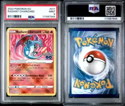 Pokemon TCG- Radiant Charizard 011/078 Radiant Rare- Pokemon GO- PSA 9 - Image 3
