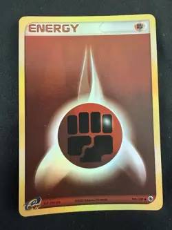 Pokemon Fighting Energy 105/109 Ruby & Sapphire set Reverse Holofoil LP - Image 1