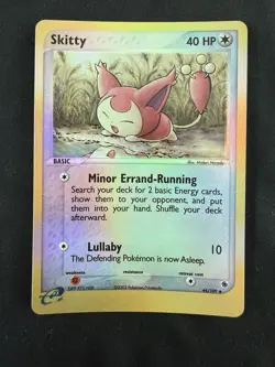 2003 Pokemon Skitty 44/109 Uncommon Ruby & Sapphire Reverse Holo NM - Image 1