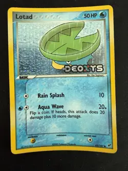 Lotad - 63/107 EX Deoxys 2005 - Stamped Reverse Holo - Pokemon TCG - Image 1