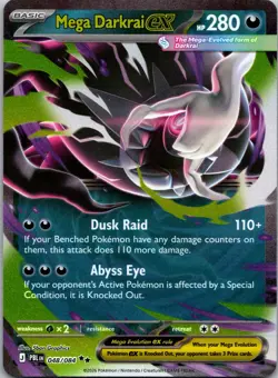 Pokemon Mega Darkrai ex 048/084 Pitch Black Double Rare Holo NM FAST SHIPPING - Image 1