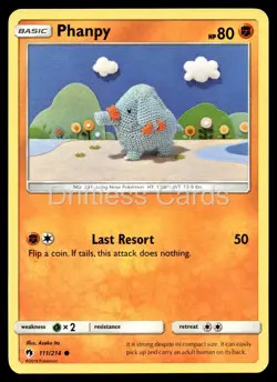 Phanpy 111/214 Common Lost Thunder Pokemon NM/M - Image 1