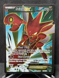 Scizor EX 119/122 Ultra Rare BREAKpoint Pokemon Holo Moderately Played - Image 1