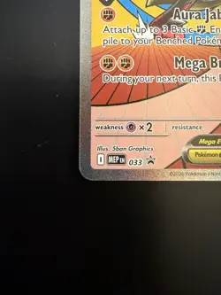 Mega Lucario ex 033 Holo Promo ME: Mega Evolution Promo Pokemon Near Mint - Image 2