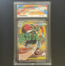 ACE 10 Mega Lucario Ex 033 Pokemon TCG Promo Pokemon Full Art Card Perfect Subs - Image 1