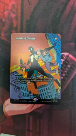 Foil Borderless Winds of Change Spider-Man NM MTG - Image 1