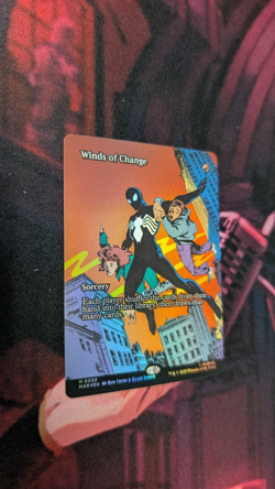 Foil Borderless Winds of Change Spider-Man NM MTG - Image 2