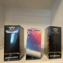 Pokemon TCG Prismatic Evolutions, Pitch Black, Chaos Rising booster bundle lot. - Image 2