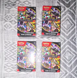 Pokemon TCG Mega Evolution Pitch Black Booster Bundle 6-Pack Box Lot of 4 - Image 1