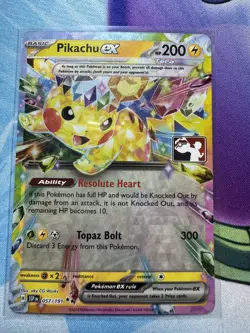Pokemon Pikachu EX 057/191 - TCG Prize Pack Series 7 Play Stamped - Image 1
