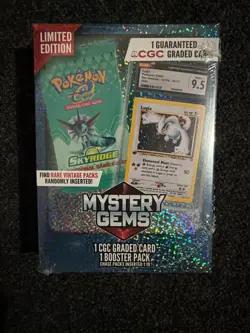 Pokemon TCG: Limited Edition Mystery Gems (1 Graded Card, 1 Booster Pack) - Image 1