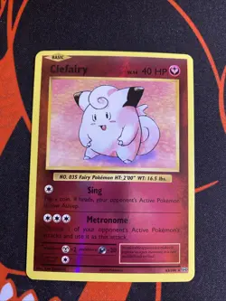 Clefairy 63/108 XY Evolutions NM Reverse Holo Foil Pokemon Card - Image 1