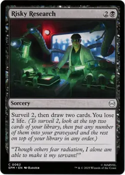 Risky Research - 0062 - Marvel's Spider-Man - MTG - SHIPS NOW - NM/M - Image 1