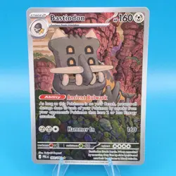 Pokemon TCG Bastiodon 093/084 Me05: Pitch Black Illustration Rare NM Card - Image 1