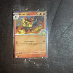 New Rare Armarouge Pokemon Best Buy Promo Card 2026 Pre-release Pitch Black - Image 1