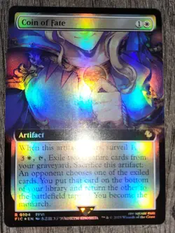 coin of fate mtg boarderless foil final fantasy - Image 1