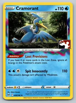 Cramorant Holo Rare Prize Pack Series Cards 050/196 NM - Image 1