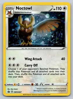 Noctowl - Holo Promo SWSH: Sword & Shield Promo Cards SWSH027 NM - Image 1