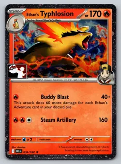 Ethan's Typhlosion Rare Prize Pack Series Cards Holo NM - Image 1