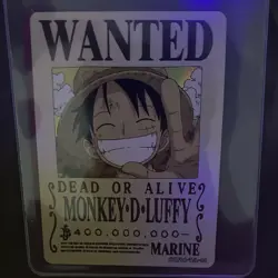 One Piece Monkey D. Luffy Wanted Poster Card OPMF06-TJL-06 - Image 1