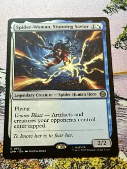 MTG - 1x Spider-Woman, Stunning Savior - Foil - Marvel's Spider-Man - Image 3