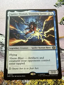 MTG - 1x Spider-Woman, Stunning Savior - Foil - Marvel's Spider-Man - Image 4