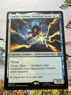 MTG - 1x Spider-Woman, Stunning Savior - Foil - Marvel's Spider-Man - Image 5