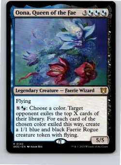 Magic the Gathering Oona, Queen of the Fae Commander: Wilds of Eldraine MTG - Image 1