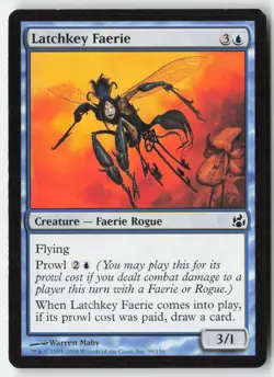 MTG - Latchkey Faerie #39 - Regular - MOR Morningtide - Image 1