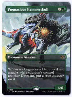 Pugnacious Hammerskull (Borderless) LCI 328 Magic: The Gathering R NM - Image 1