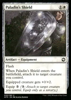 Paladin's Shield 030/281 AFR MTG Magic the Gathering card - Image 1